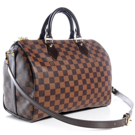 louis vuitton speedy 30 damier with strap